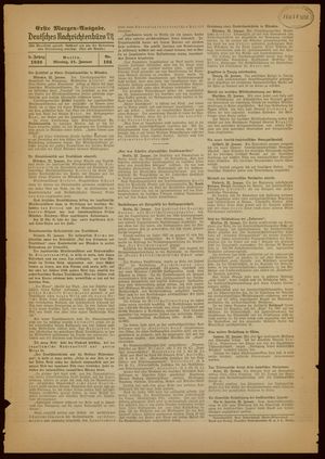 Deutsches Nachrichtenbüro vom 24.01.1938