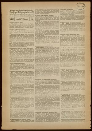 Deutsches Nachrichtenbüro on Feb 1, 1938