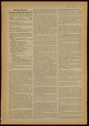 Deutsches Nachrichtenbüro vom 16.02.1938