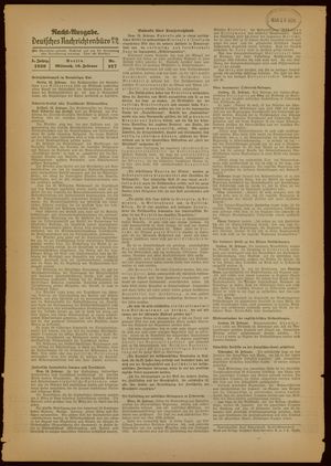 Deutsches Nachrichtenbüro vom 16.02.1938