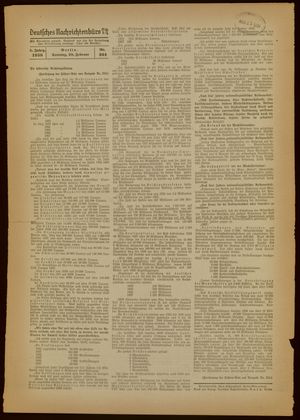 Deutsches Nachrichtenbüro vom 20.02.1938