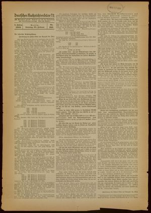 Deutsches Nachrichtenbüro vom 20.02.1938