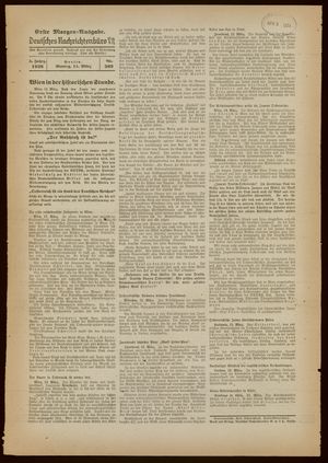 Deutsches Nachrichtenbüro vom 14.03.1938
