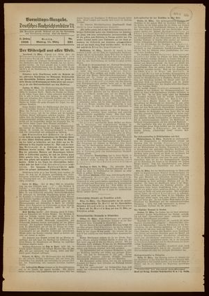 Deutsches Nachrichtenbüro vom 14.03.1938