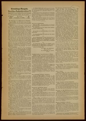 Deutsches Nachrichtenbüro vom 19.03.1938