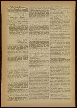 Deutsches Nachrichtenbüro vom 19.03.1938