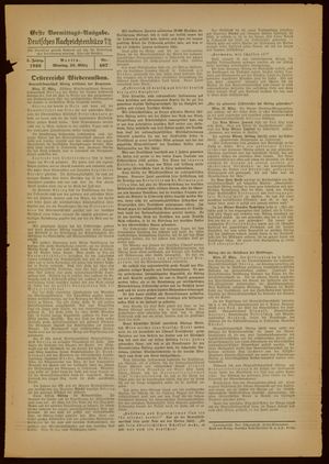 Deutsches Nachrichtenbüro vom 28.03.1938