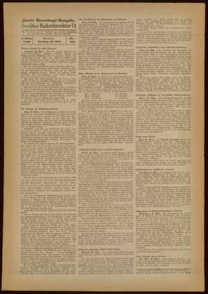 Deutsches Nachrichtenbüro vom 29.03.1938