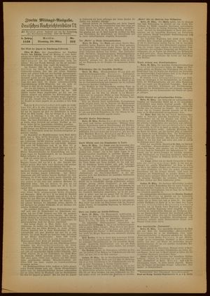 Deutsches Nachrichtenbüro vom 29.03.1938