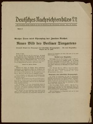 Deutsches Nachrichtenbüro vom 03.06.1938