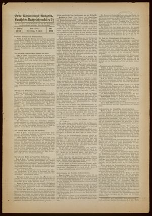 Deutsches Nachrichtenbüro vom 07.06.1938