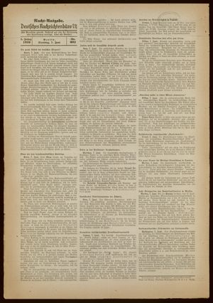 Deutsches Nachrichtenbüro vom 07.06.1938