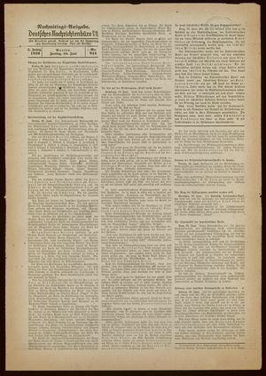 Deutsches Nachrichtenbüro vom 10.06.1938