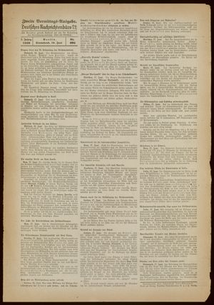 Deutsches Nachrichtenbüro vom 18.06.1938