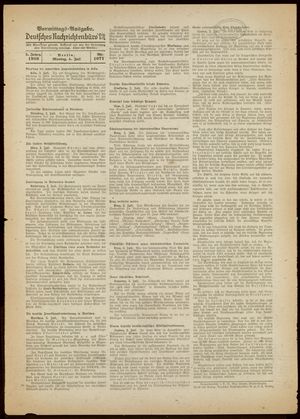 Deutsches Nachrichtenbüro vom 04.07.1938