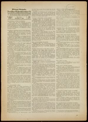 Deutsches Nachrichtenbüro vom 05.07.1938