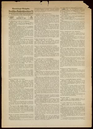 Deutsches Nachrichtenbüro vom 06.07.1938