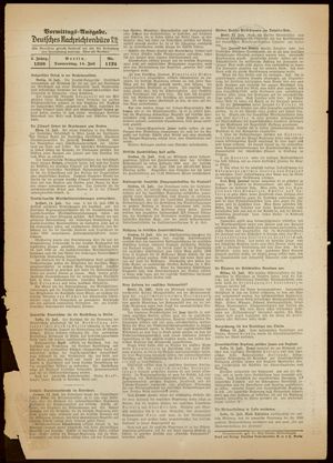 Deutsches Nachrichtenbüro vom 14.07.1938