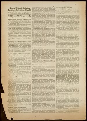 Deutsches Nachrichtenbüro vom 14.07.1938