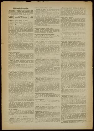 Deutsches Nachrichtenbüro vom 17.08.1938