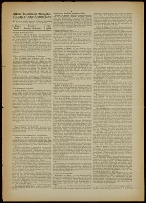 Deutsches Nachrichtenbüro vom 19.08.1938