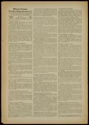 Deutsches Nachrichtenbüro vom 19.08.1938
