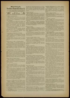 Deutsches Nachrichtenbüro vom 19.08.1938