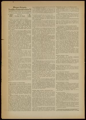 Deutsches Nachrichtenbüro vom 30.08.1938