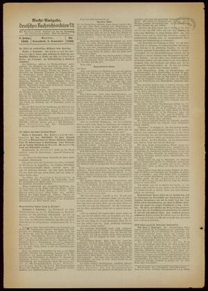 Deutsches Nachrichtenbüro on Sep 3, 1938