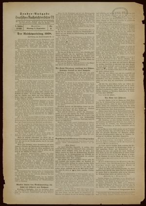 Deutsches Nachrichtenbüro vom 05.09.1938