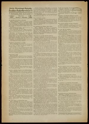 Deutsches Nachrichtenbüro vom 05.09.1938