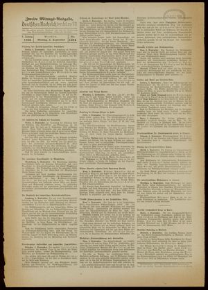 Deutsches Nachrichtenbüro vom 05.09.1938