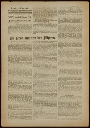 Deutsches Nachrichtenbüro vom 06.09.1938