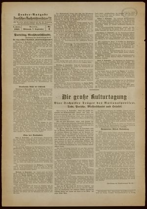 Deutsches Nachrichtenbüro vom 07.09.1938