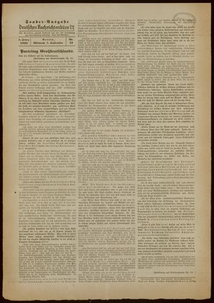Deutsches Nachrichtenbüro vom 07.09.1938
