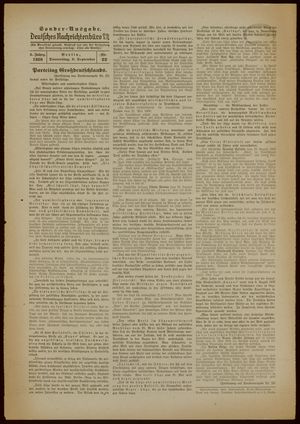 Deutsches Nachrichtenbüro vom 08.09.1938