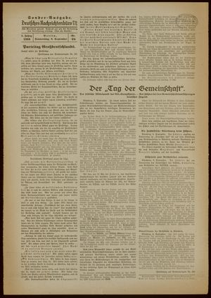 Deutsches Nachrichtenbüro on Sep 8, 1938