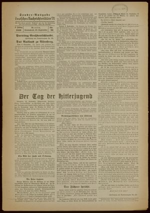 Deutsches Nachrichtenbüro vom 10.09.1938