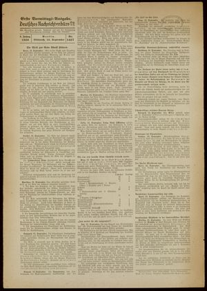 Deutsches Nachrichtenbüro vom 14.09.1938