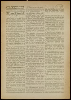 Deutsches Nachrichtenbüro vom 14.09.1938