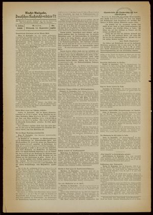 Deutsches Nachrichtenbüro vom 14.09.1938
