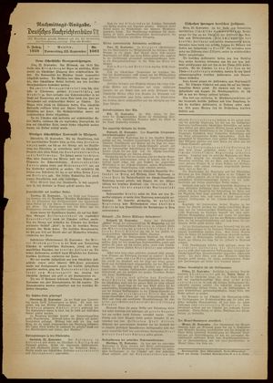 Deutsches Nachrichtenbüro vom 22.09.1938