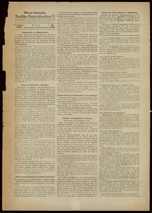 Deutsches Nachrichtenbüro vom 22.09.1938