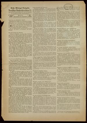 Deutsches Nachrichtenbüro on Sep 24, 1938