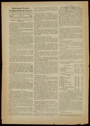 Deutsches Nachrichtenbüro on Sep 24, 1938