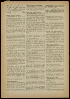 Deutsches Nachrichtenbüro vom 26.09.1938