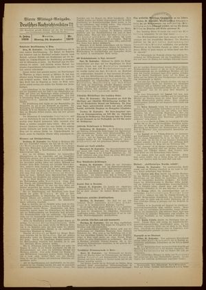 Deutsches Nachrichtenbüro vom 26.09.1938