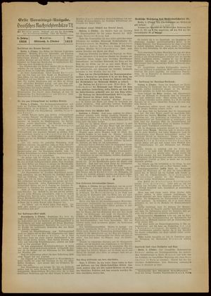 Deutsches Nachrichtenbüro vom 05.10.1938