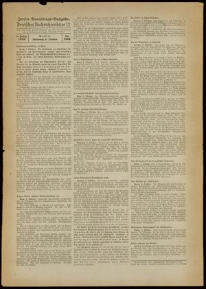 Deutsches Nachrichtenbüro vom 05.10.1938