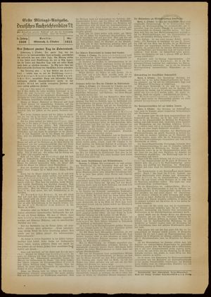 Deutsches Nachrichtenbüro vom 05.10.1938